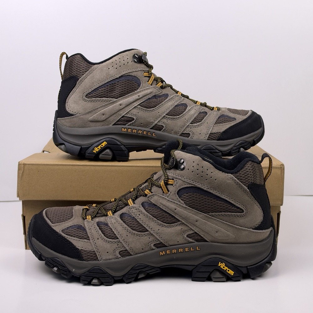 Merrell Moab 3 Mid Hiking Shoes Men's Size 11.5 Walnut/Black/Brown J035869
